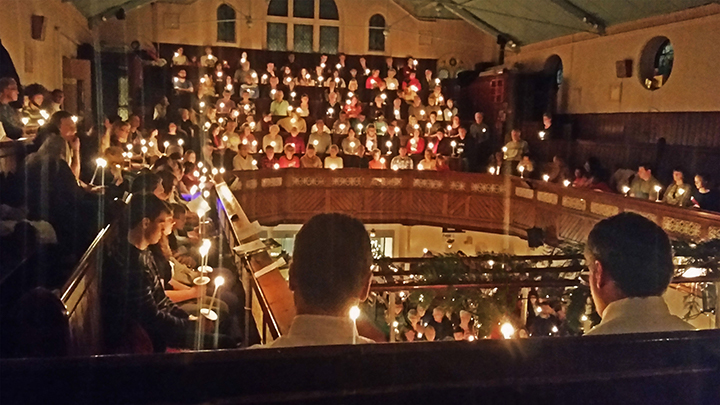 SBC Christmas candlelight service 2015